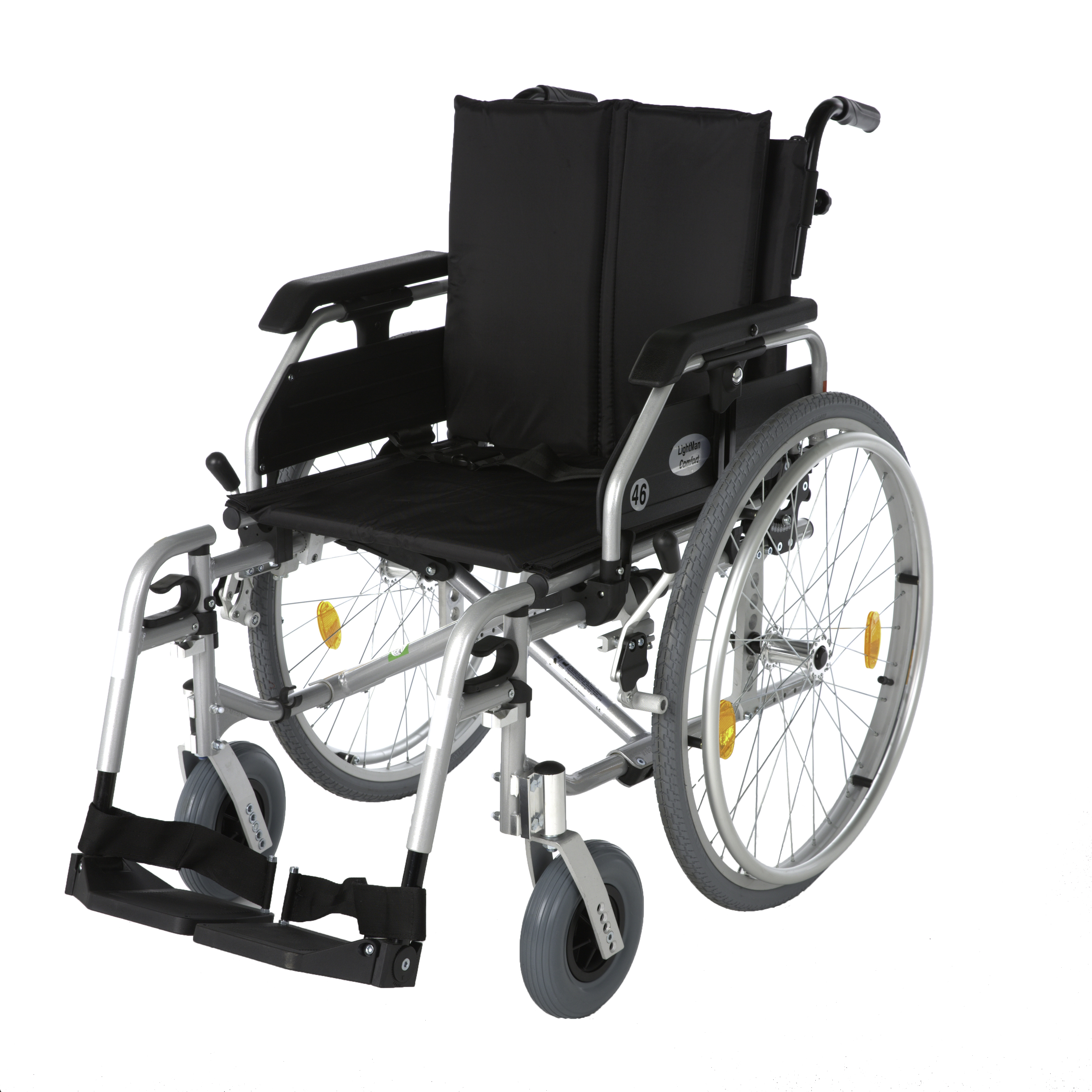 Lengvo lydinio neįgaliojo vežimėlis lightman comfort, dydis 43 cm