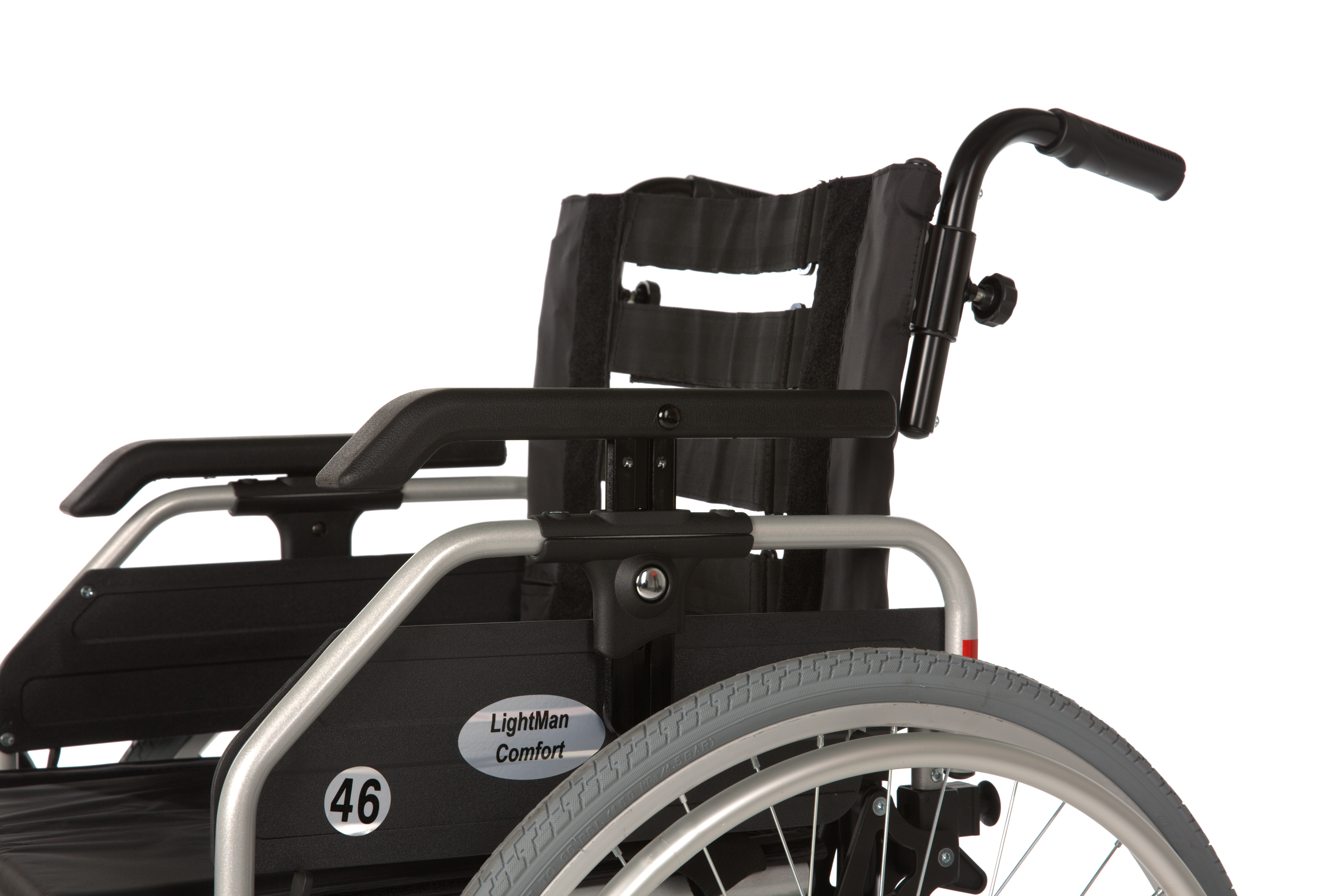 Lengvo lydinio neįgaliojo vežimėlis lightman comfort, dydis 51 cm - Image 6