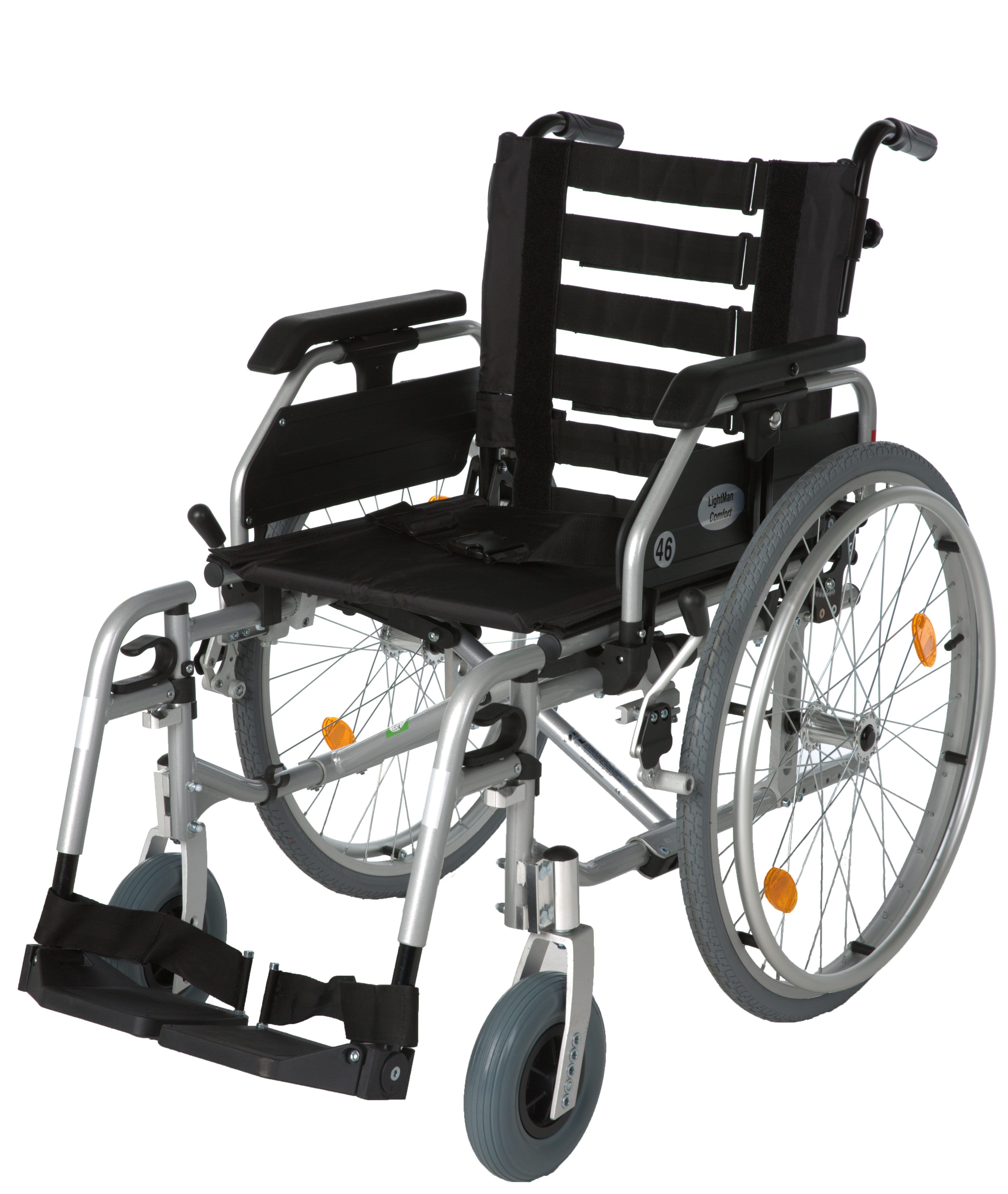 Lengvo lydinio neįgaliojo vežimėlis lightman comfort, dydis 43 cm - Image 2